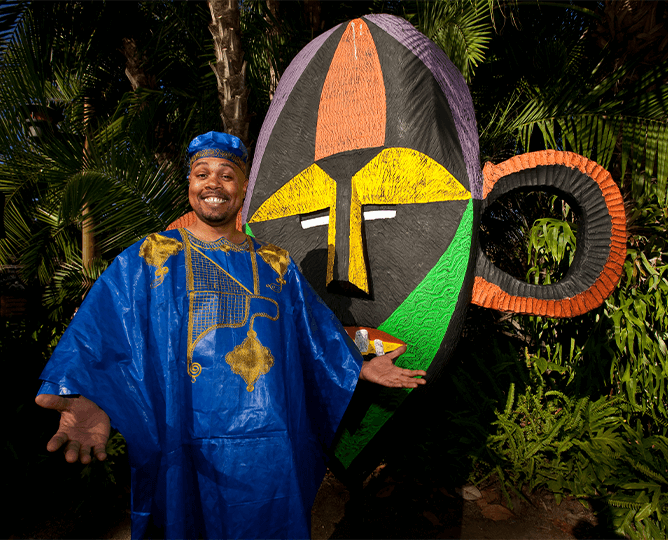 Kenyan traditional storyteller.