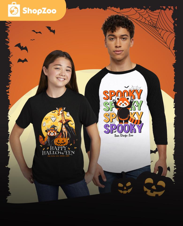 ShopZoo - Boy and girl wearing Spooky Halloween clothing