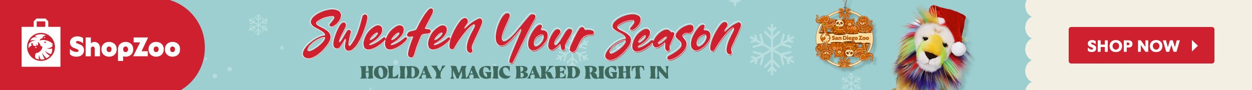 ShopZoo Logo Sweeten Your Season Holiday Magic Baked Right In