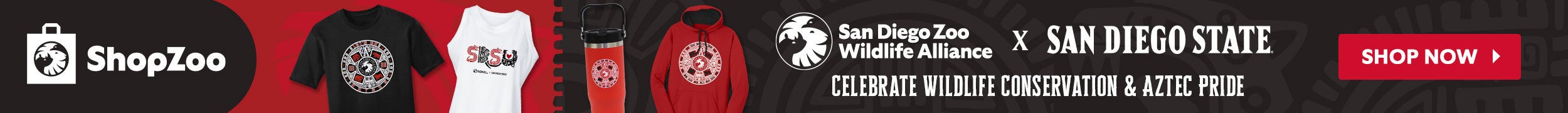 ShopZoo x SDSU merchandise banner